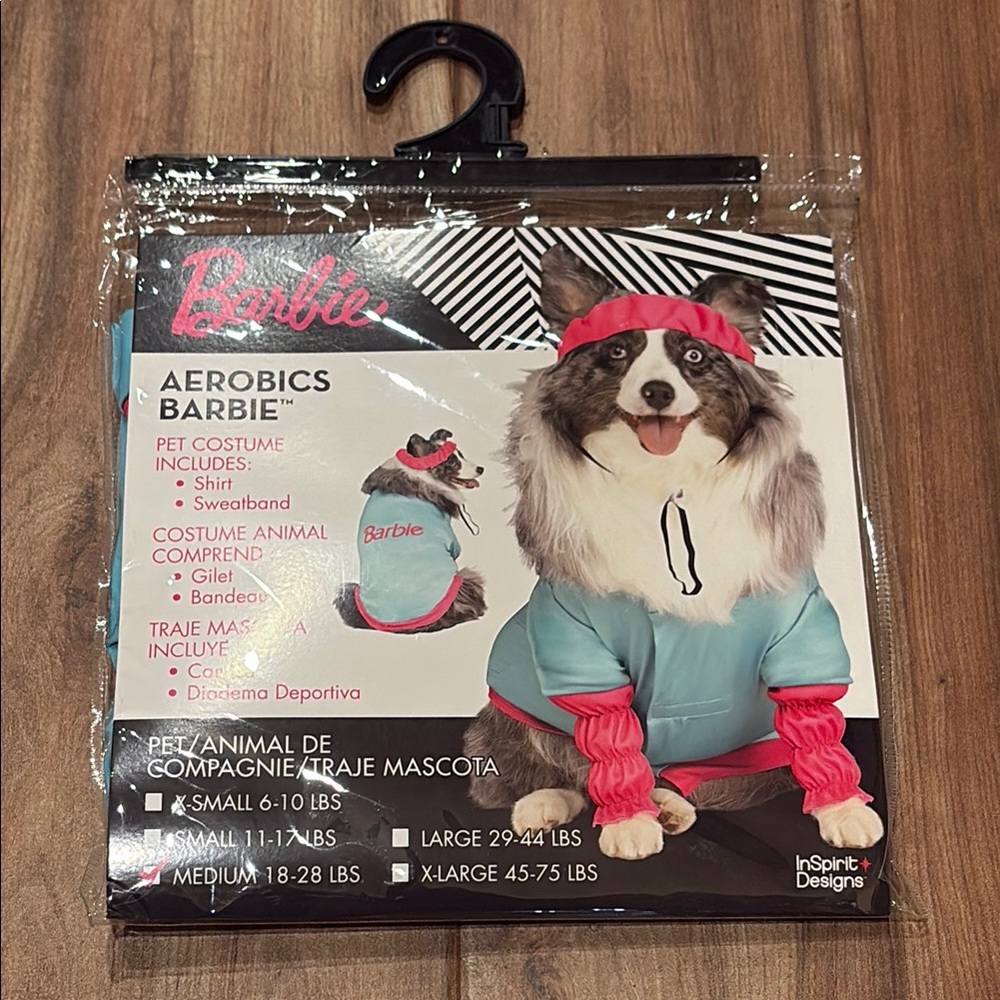 Barbie Pink and Blue Dog Aerobic Outfit
